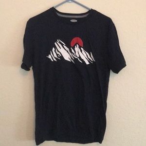 Japanese Mountains Graphic T-Shirt